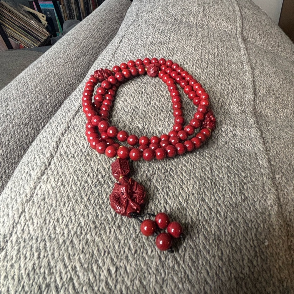 Cinnabar Beaded Necklace
